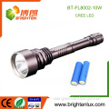 Factory Supply Aluminum Tactical 2*18650 battery 1000 lumen 10w Cree Most Powerful Heavy Duty led Rechargeable Flashlight Torch